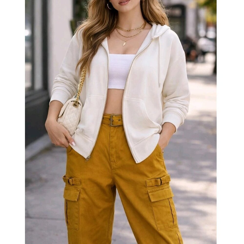 Hot Topic BBY Boom Boom Jeans Carpenter Cargo Pants Size 1 Camel Cotton NWT